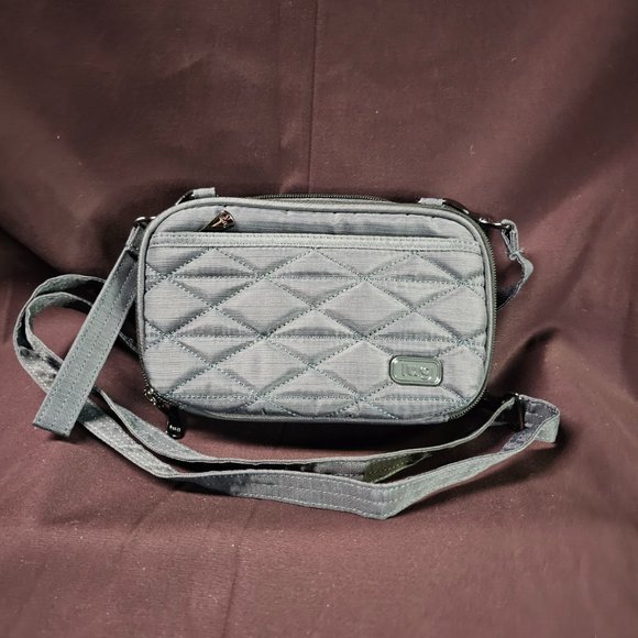 lug Bags Lugroundabout Wallet Crossbody Convertible Brushed Grey
